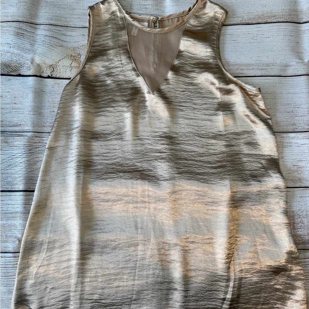 Maurices Shimmering Gold Sleeveless Blouse